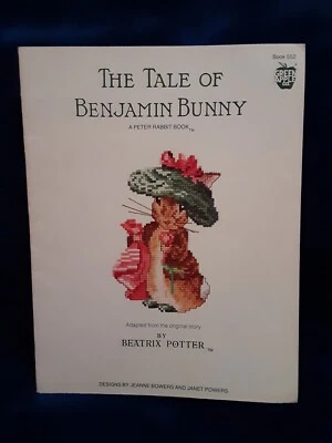 BEAUTIFUL "The Tale Of Benjamin Bunny" - cross stitch pattern booklet - Book 552 - Image 1 of 4