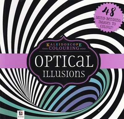 Kaleidoscope Colouring Book: Optical Illusions 48 Images to Colour Pink Spine - Image 1 of 2