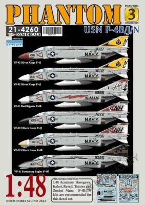 DXM decal 1/48 USN F-4B/J/N Phantom II Collection 3 - Image 1 of 4