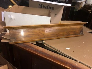 c1890 vintage WINDOW pediment VICTORIAN lintel ~ header 33.5” L x 6” x 2.5 OAK - Picture 1 of 11