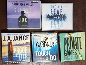5 Used Unabridged CD Audiobooks J A Jance JAMES PATTERSON T. Jefferson Parker - Imagen 1 de 11