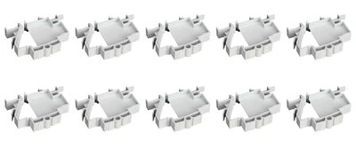 10 X Hager JK01B Blank Inserts for Hager Consumer Unit - 1 Module 1 Way