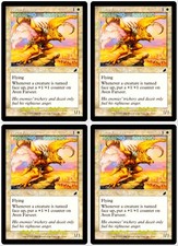 4x AVEN FARSEER magic SCOURGE WHITE +1/+1 FLYING CREATURE MTG MINT PLAYSET LOT