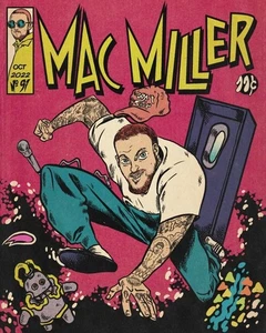 Mac Miller Comic Style Poster - Picture 1 of 1