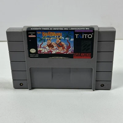 Vintage The Flintstones Treasure of Sierra Madrock SNES Game Super Nintendo - Image 1 of 4