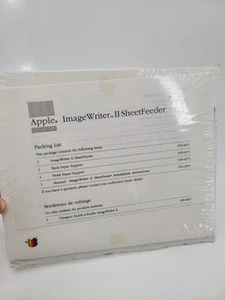 Apple ImageWriter II SheetFeeder Installation Instructions Manual NEW SEALED - Picture 1 of 6