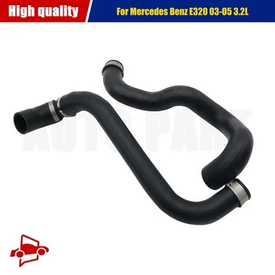 2Pcs Radiator Coolant Hose Upper & Lower Kit For 2003-05 Mercedes Benz E320 3.2L - Image 1 of 4