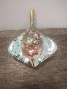 Elegant Blue Stingray Ornament - Picture 1 of 4