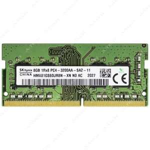 Hynix 8GB DDR4 3200 MHz PC4-25600 1Rx8 SODIMM Laptop Memory RAM HMA81GS6DJR8N-XN - Picture 1 of 2