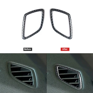 2Pcs Carbon Fiber Demist Air Vent Outlet Cover Trim For BMW Z4 E89 2009-2016 - Picture 1 of 12