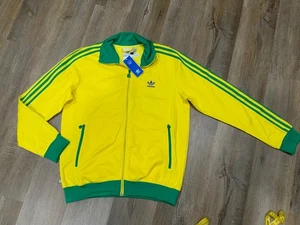 Nuovo Adidas Originals Brazil Nations Beckenbauer HK7410 Track Top Uomo Taglia L - Foto 1 di 11