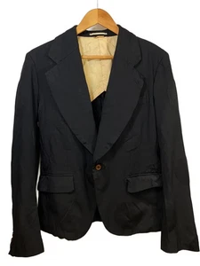 Chaqueta retráctil de poliéster COMME des GARCONS HOMME PLUS M poliéster negra sólida PN J0 - Imagen 1 de 6