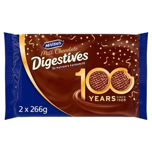 McVitie's Digestives Milk Chocolate Biscuits Twin Pack 2 x 266g - Picture 1 of 4