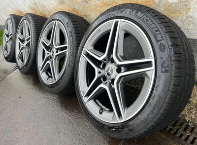 Original Mercedes C Klasse W205 C43AMG C450 18 Zoll AMG Winterräder DOT19/20 >7m - Bild 1 von 4