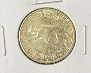 Canadá 1967 25 centavos cuarto 0,8000 plata ASW 0,15 OZ envío gratuito - Imagen 1 de 2