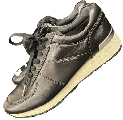Michael Kors Allie Leather Trainer Black Size 11 - Image 1 of 4