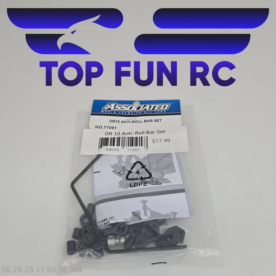 Team Associated 71091 DR10 Anti-Roll Bar Set - Image 1 of 1