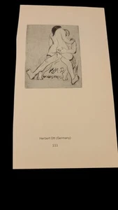 Ex Libris piatti libro erotici Herbert Ott Germania/Jean De Sauteval Francia - Foto 1 di 2