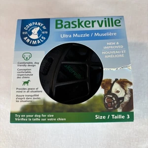 Bozal Baskerville Ultra Talla 3 Caucho Negro Personalizado Formador de Calor Transpirable Nuevo - Imagen 1 de 5