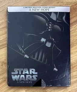 Star Wars: A New Hope (Blu-ray, 2015, Limited Edition Steel Book) New Sealed OOP - Foto 1 di 3