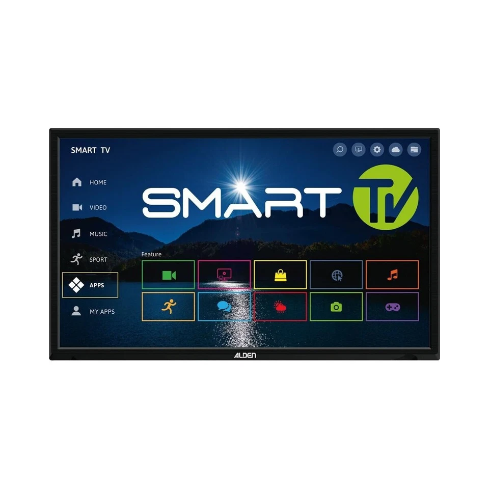 Alden SMARTWIDE 22" Smart LED-TV Fernseher DVB-S2/T2 WiFi HDTV Bluetooth 1676983 - Bild 1 von 1