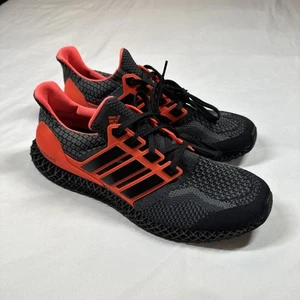 Adidas Mens Ultra 4D 5.0 Running Shoes Orange Black G58159 Textile Low Mens 13 - Picture 1 of 18