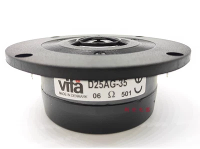 2PCS 4inch Aluminum Dome Tweeter Speaker VIFA D25AG-35=D25AG-35-06 - Image 1 of 4