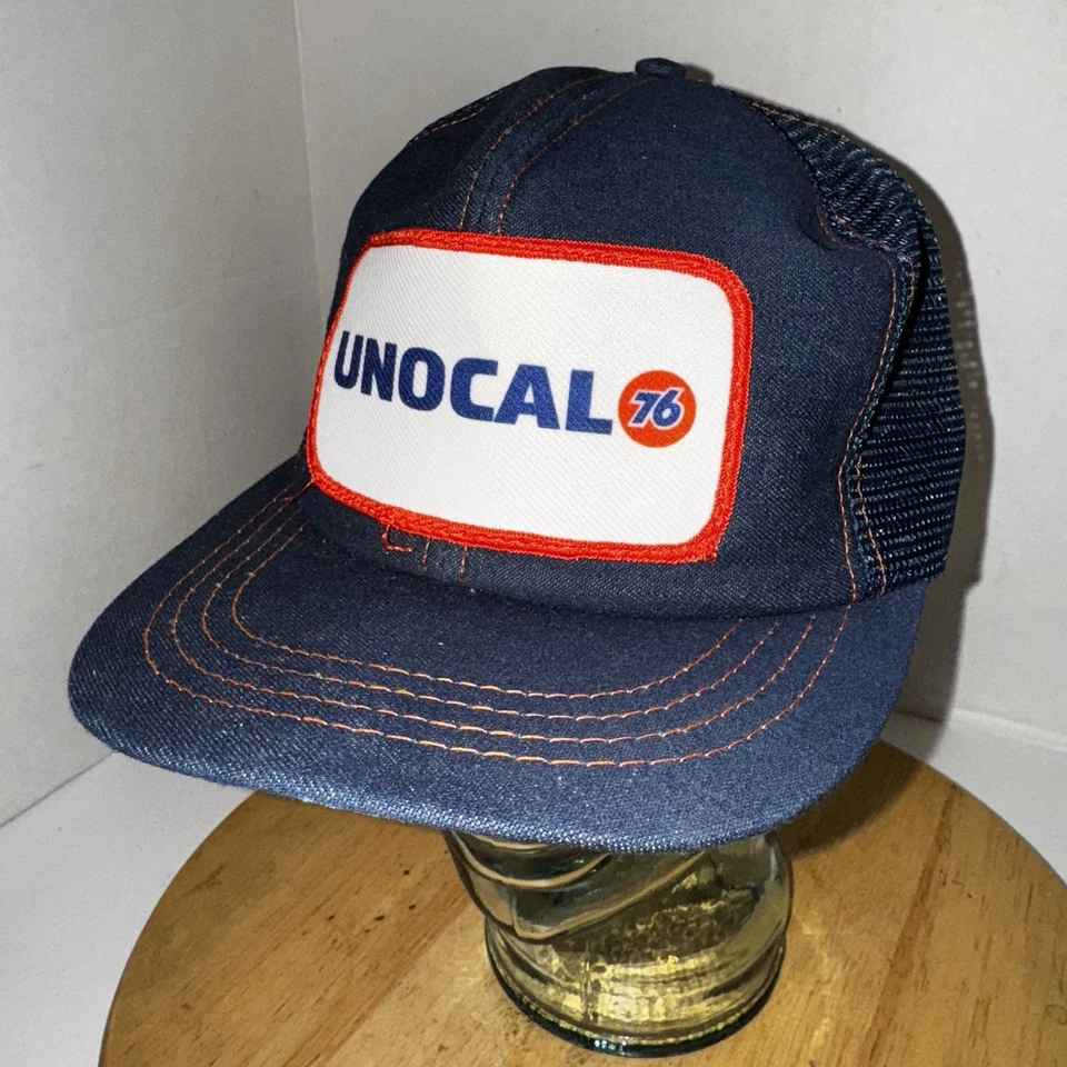 De colección UNOCAL 76 Trucker Hat Malla Snapback Gorra Gasóleo Publicidad Hecho en EE. UU. Foto 1 de 4