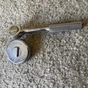 Vintage S-K 1/4" Drive Palm Ratchet SK Tools 49270 Knurled Sides & 40970 Ratchet - Bild 1 von 15