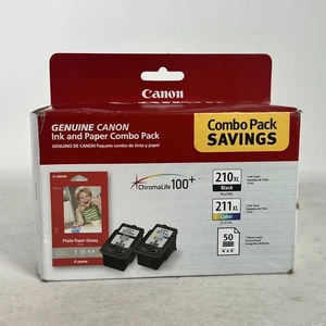 Oryginalny kolorowy wkład atramentowy Canon 210XL czarny + 211XL pakiet kombi - Zdjęcie 1 z 3