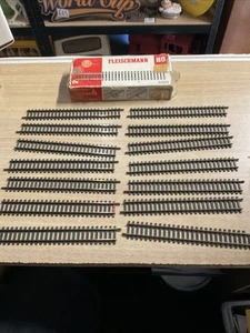 14 X FLEISCHMANN 6001 HO CALIBRE VÍA RECTA 203mm LARGO - Publicación gratuita en el Reino Unido - Imagen 1 de 6