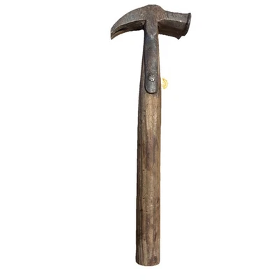 Vintage Blacksmith Hand Forged Claw Hammer with Wooden Handle - Image 1 of 4