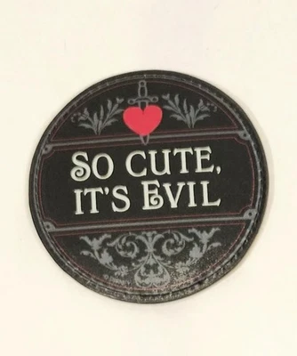 New Disney Evil Queen So Cute Its Evil Compact Mirror W/ Pouch - NWOT - Image 1 of 4