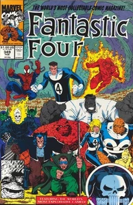 Fantastic Four #349 (1991) Wolverine, Spider-Man, Hulk, Ghost Rider, Mole Man... - Imagen 1 de 1