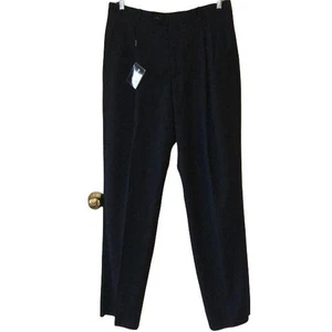 NWT Talazzi Uomo Italy Mens Wool Trousers 36R Black Formal Pants - Picture 1 of 7