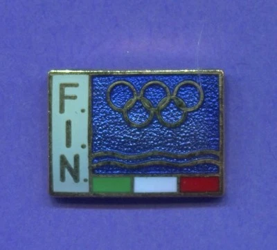 1980 年代国家奥林匹克委员会别针意大利游泳别针 NOC 别针  — 第 1/2 张图片