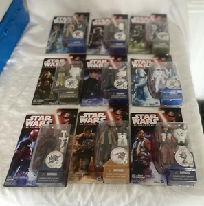 Hasbro Star Wars The Force Awakens 2015 set of 9 , All figurines unsealed - Picture 1 of 10