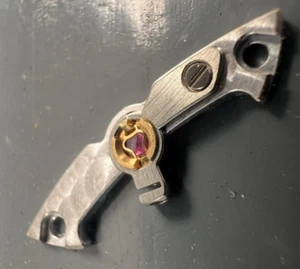 Rolex watch part 3135-120 Balance bridge Part with Jewel missing stud screw - Picture 1 of 6