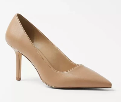 NUEVOS ZAPATOS DE TACÓN ALTO DE CUERO ANN TAYLOR DESERT SAND MAE TALLA 8 Foto 1 de 3