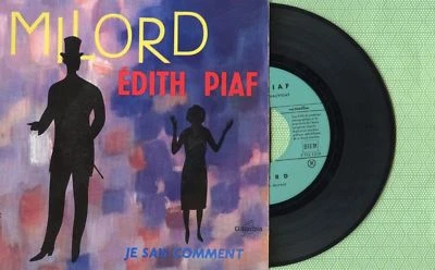 EDITH PIAF Milord - Je sais comment COLUMBIA ESRF 1245 France 1959 Sgl. 45rpm EX Foto 1 de 4