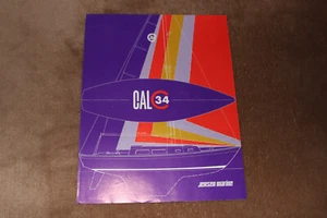 Cal 34 original factory sailboat brochure - Picture 1 of 3