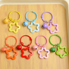 Solid Color Star Charm Keychain Cute Pendant Car Keyring Backpack Decoration