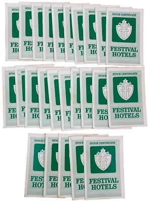 1976 ACQUIRE Avalon Hill Board Game Replacement parts ~ 25 Festival Hotels Cards - Image 1 of 4