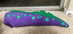 Purple & Green Dragon Dinosaur Tail Plush Novelty 24” Tail Halloween Costume New