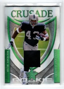2007 Leaf Rookies and Stars Rookie Crusade Materials Green #26 Michael Bush /250 - Picture 1 of 1