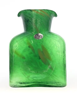 Blenko Glass 384 St. Patrick's Day Water Bottle in Spring Green & Multi-Color - Picture 1 of 11