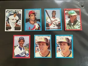 Topps baseball stickers lot 1980s (7) Dwight Evans, Darrell Porter, NM - Picture 1 of 2