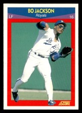 Bo Jackson 1990 Score 100 Superstars Card #40 Kansas City Royals