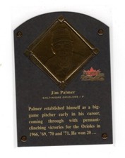 2002 Fleer Fall Classics HOF Plaque #22 Jim Palmer Insert #1552/1990