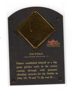 2002 Fleer Fall Classics HOF Plaque #22 Jim Palmer Insert #1552/1990